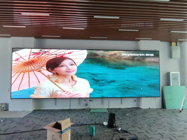 平凉市P1.53led小间距屏安装案例